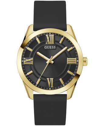 Guess Elliot Mens Black Watch GW0894G2 Silicone - One Size