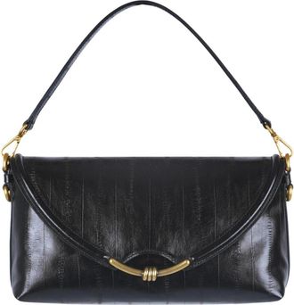 Gianni Chiarini Borsa media BEA - Dames - Schoudertassen - Zwart - ONE Size - Leer - Tassen