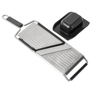 Kuhn Rikon Essential Mandoline Slicer with Adjustable Stainless Steel Blade for Vegetables & Fruit in Silver at Nordstrom