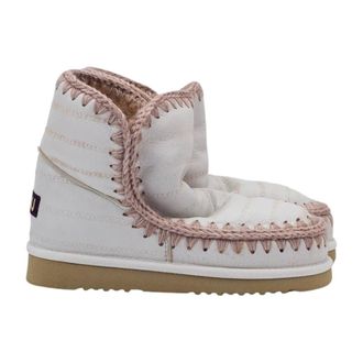 Mou Schoenen, Dames, Wit, 40 EU, Speciale Schapenvacht Geperforeerde Eskimo Laarzen