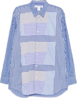 Comme Des Garçons geometric-print shirt - Blue