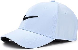 Nike Dri-FIT Club Structured Swoosh Cap Baseball Caps Hydrogen Blue/Black : SM/MD, Polyester/Spandex