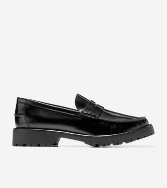 Cole Haan Womens Treena Lug Loafers - Black Size 5.5