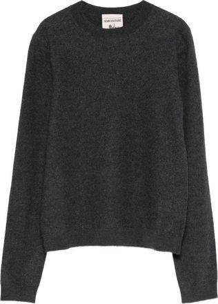 Semicouture Trui met ronde hals - Grijs