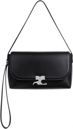 Courr&egrave;ges Icotype Schoudertas - Dames - Schoudertassen - Zwart - ONE Size - Leer - Tassen