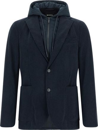 HUGO BOSS Heren, Jassen, Blauw, Maat: M