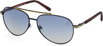 Timberland TB00039 Polarized 91D Mens Sunglasses Blue Size 60