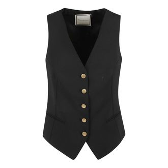 Tagliatore Wool Double-Breasted Suit - female - Tagliatore - Waistcoats - Black - XS - Jackets