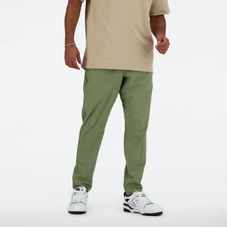 New Balance Hombre AC Tapered Pant 29 en Verde, Polywoven, Talla 2XL