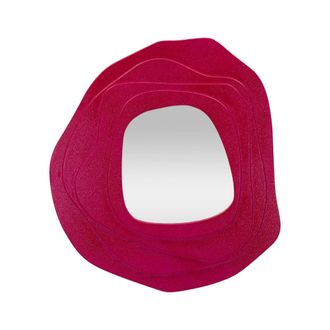 Dmora Dmora - Espejito Piracicaba, Espejo, Objeto De Decoraci&oacute;n De Pared, Decoraci&oacute;n De Espejo, 90x4 H97 Cm, Fucsia