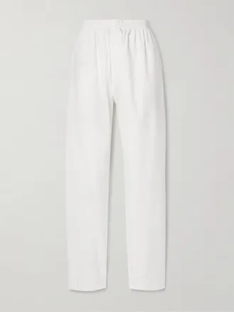 Interior Pantaloni A Gamba Dritta In Popeline Di Cotone The Nicola - Bianco