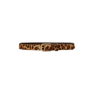 Ralph Lauren Cintur&oacute;n fino con estampado de leopardo y hebilla redondeada - Accessories - Mujer - Multicolor - M