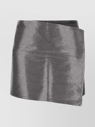 Haikure asymmetric cotton skirt