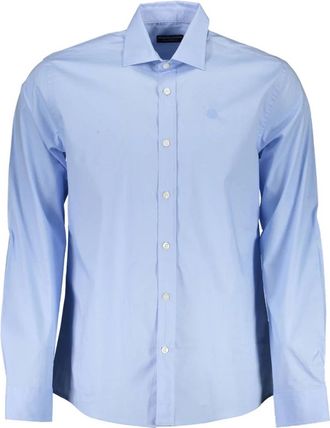 North Sails Kleding - Heren - Zakelijke Overhemden - Blauw - M - Overhemden