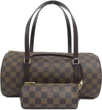 Louis Vuitton Pre-owned Papillon Damier Bag - Dames - Vintage Handtas - Bruin - ONE Size - Vintage
