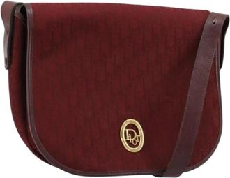 Dior Borsa a tracolla Trotter Pre-owned in tela - - Pre-owned - Donna - Rosso - ONE SIZE