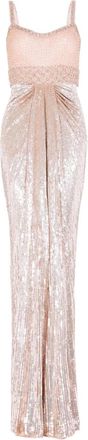 Jenny Packham Abito lungo Only You - Rosa