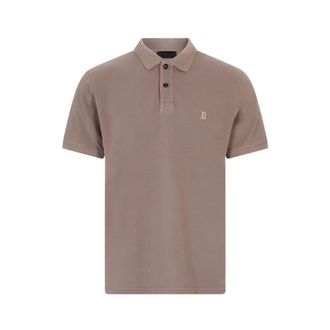 Dondup Regular-fit Piqu&eacute; Polo - male - Dondup - Polo Shirts - Brown - 2XL - Tops