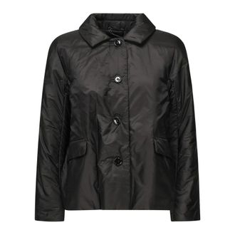 Max Mara Light Jackets, female, Black, M, Black Coats The Cube Style Greens