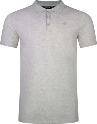 Siksilk Poloshirt SIKSILK Siksilk Polo Polo, Herren, Gr. XXL, hellgrau, Obermaterial: 95% Baumwolle CO. 5% Polyester PES., Shirts Poloshirt