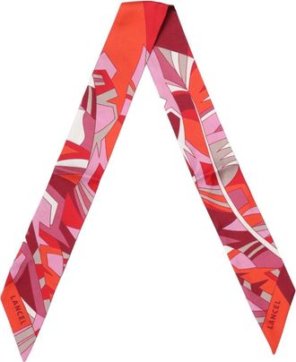 Lancel Silky Scarves, female, Pink, Size: ONE SIZE Foulard Arabesque