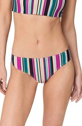 Andie Swim Bikini Bottoms in Retro Stripe at Nordstrom, Size X-Large