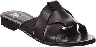 Bruno Magli Andria Leather Flat Sandal