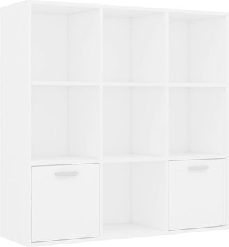 vidaXL Estanter&iacute;a De Madera Contrachapada Blanco 98x30x98 Cm Vidaxl