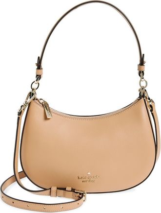 Kate Spade New York leather convertible shoulder bag in Light Fawn at Nordstrom Rack