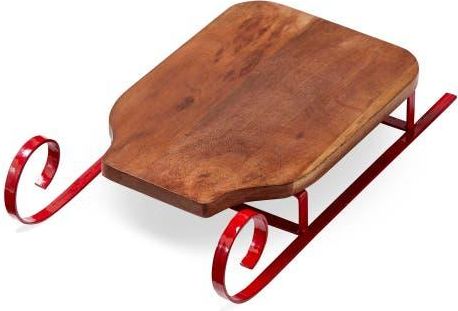 Red Wood Sleigh Serving Board Perfect for Holiday Gatherings at Nordstrom