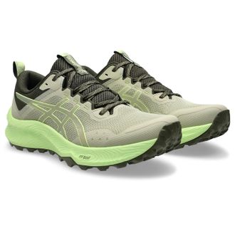 Asics Trailrunningschuh ASICS TRABUCO TERRA 3, Damen, Gr. 46,5, khaki, lime, Textil, Schuhe Trailrunningschuh