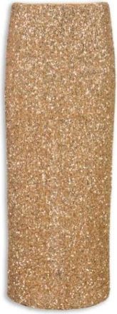Aniye By Gouden Rok - Dames - Midirokken - Geel - XS - Pailletten - Rokken