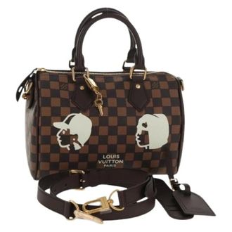 Louis Vuitton Pre-owned Canvas Handtas - Heren - Pre-owned - Bruin - Maat: ONE Size