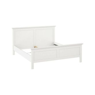 Dmora Cama Doble Clairette, Sommier Para Dormitorio, Estructura De Cama Por Habitaci&oacute;n, Estructura Del Sostenedor Del Colch&oacute;n, 211x179 H110 Cm, Blanco - Dmo