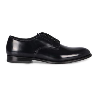 Doucal's Spazzolato Derby Schoenen - Heren - Nette schoenen - Blauw - 41 EU - Leer - Schoenen