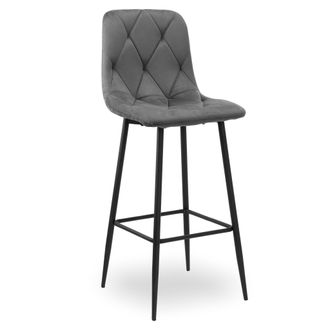 OEM Taburete De Bar Kingston De Terciopelo Grafito
