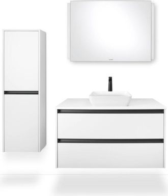 Duravit Duravit - Sivida Lavabos Sobre Encimera Cuadrado, 400x400mm, Sin