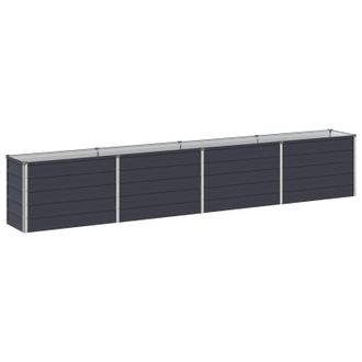 vidaXL Cama De Jard&iacute;n Elevada Gris Antracita 320 X 40 X 55 Cm Vidaxl