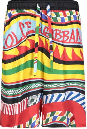 Dolce & Gabbana Carretto Print Shorts - Heren - Strandmode - Veelkleurig - M - Badmode