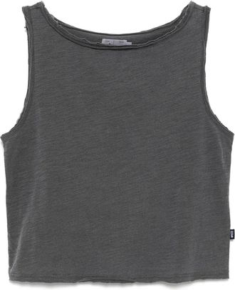 Izzue cotton tank top - women - Cotton - M - Grey