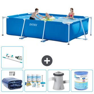 Intex Piscina Con Estructura Rectangular - 300x200x75 Cm - 7-piezas S40158