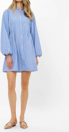 Oliphant Avery Mini Dress In Merrill Blue