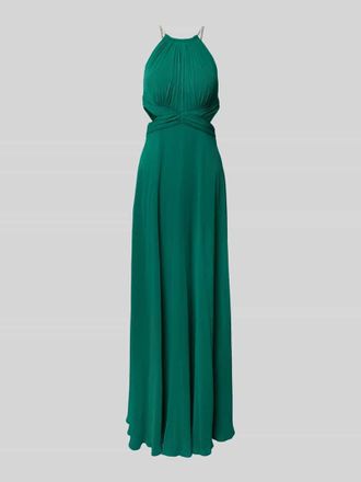 Jake*s Maxikleid mit Cut Outs in Gruen Melange, Gr&ouml;&szlig;e 44