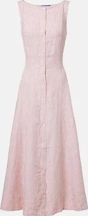 Polo Ralph Lauren Striped linen midi dress