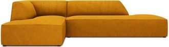 BLOOMINGLOFT 4-Sitzer Ecksofa mit Ottomane Sao 273 x 180 cm, mit Cordbezug - Eckteil links