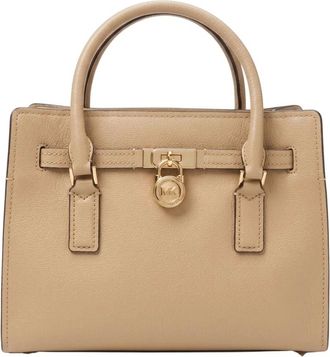 Michael Kors Tassen, Dames, Groen, ONE Size, Leer, Hamilton Small Satchel