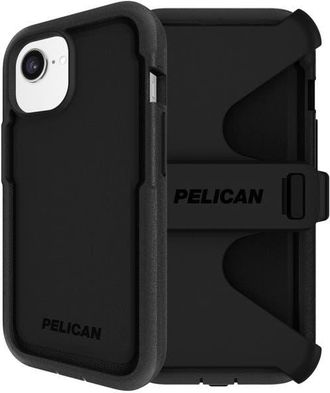 Pelican Voyager MagSafe Case with Holster for Apple iPhone 16e / iPhone 15 / iPhone 14 / iPhone 13 in Black at Nordstrom