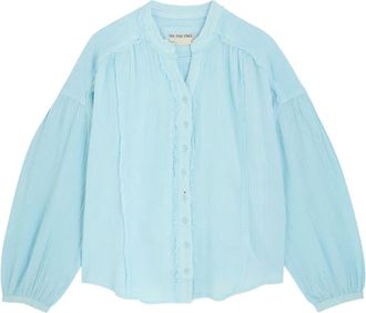 Free People Camicia Valley Double - Blu