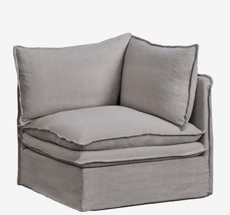 Sklum Sklum - Módulo esquinero para sofá modular en lino y algodón Grace