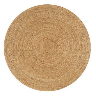 Jonathan Y Designs Soleil Round Natural Jute Braided Circle Natural Round Area Rug at Nordstrom, Size 4Ft 0In X 4Ft 0In